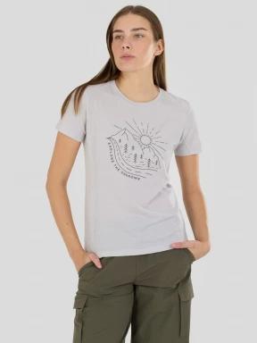 Fundango Reinga Merino T-shirt női aláöltöző felső szürke színben 1
