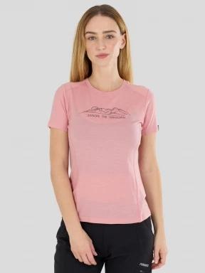 Fundango Reinga Merino T-shirt női aláöltöző felső rózsaszín színben 1