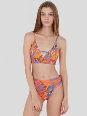 Fundango Sahara V-neck Cami Top női bikini felső rózsaszín színben 1