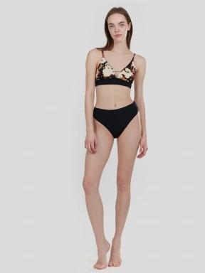 Fundango Sahara V-neck Cami Top női bikini felső fekete színben 3