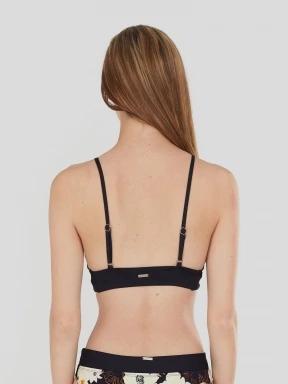 Fundango Sahara V-neck Cami Top női bikini felső fekete színben 3
