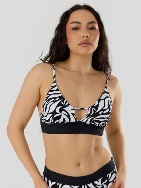 Fundango Sahara V-Neck Cami Top női bikini felső fekete színben 1