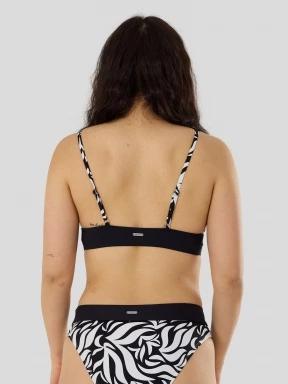 Fundango Sahara V-Neck Cami Top női bikini felső fekete színben 3