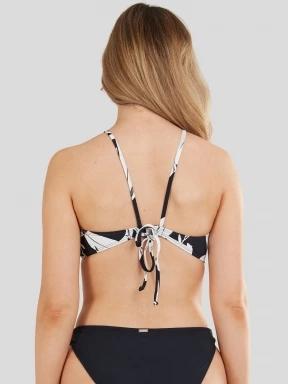 Fundango Hogg High Neck Top női bikini felső fekete színben 3