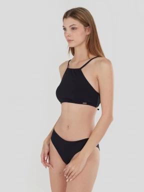 Fundango Hogg High Neck Top női bikini felső fekete színben 1