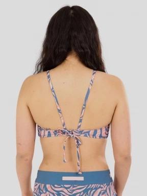 Fundango Hogg High Neck Top női bikini felső sötétkék színben 3