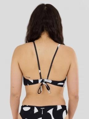 Fundango Hogg High Neck Top női bikini felső fekete színben 3