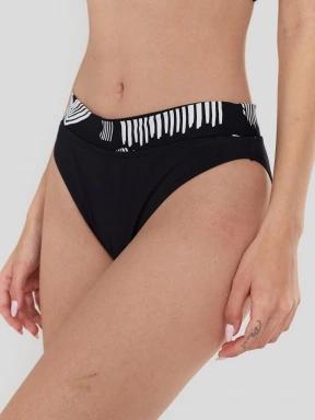 Fundango Sahara Mid Waist Full Bottom női bikini alsó fekete színben 1