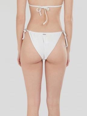 Fundango Innisfil II Tie-side Jacquard Bottom női bikini alsó fehér színben 3