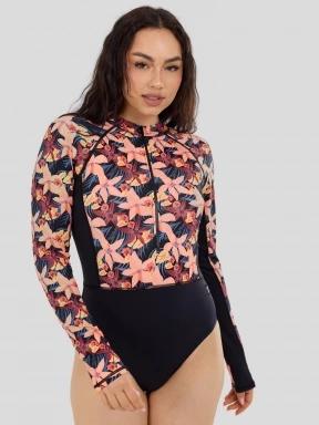 Fundango Dolphin Long Sleeve Suit női fürdőruha rózsaszín színben 1