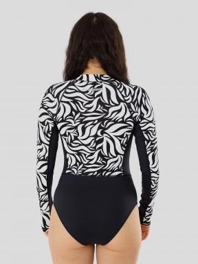 Fundango Dolphin Long Sleeve Suit női fürdőruha fekete színben 3