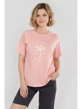 Fundango Bolton T-shirt női rövid ujjú póló rózsaszín színben 1