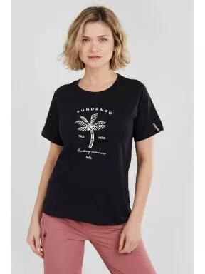Fundango Bolton T-shirt női rövid ujjú póló sötétkék színben 1