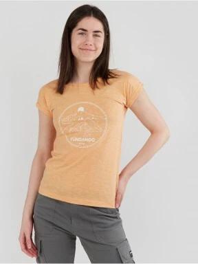 Fundango Amira T-shirt női rövid ujjú póló sárga színben 1