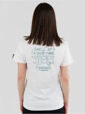 Fundango Bolton T-shirt női rövid ujjú póló fehér színben 3