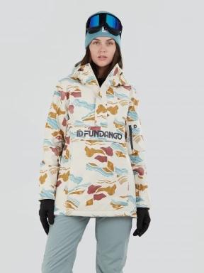 Fundango Birch ECO Logo Anorak női síkabát homok színben 1