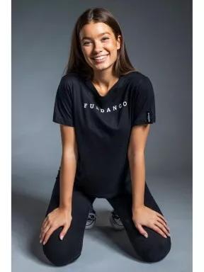 Fundango Womens Logo T női rövid ujjú póló fekete színben 3