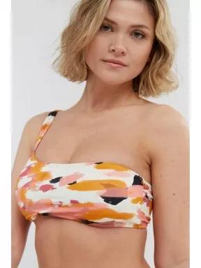 Fundango Madison One Shoulder Top női bikini felső rózsaszín színben 1