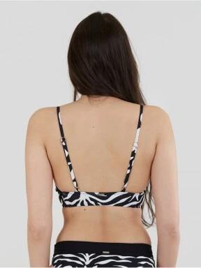 Fundango Sahara V-neck Cami Top női bikini felső fekete színben 3
