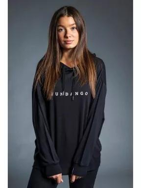 Fundango RICHMOND Hooded Pullover női kapucnis pulóver fekete színben 3