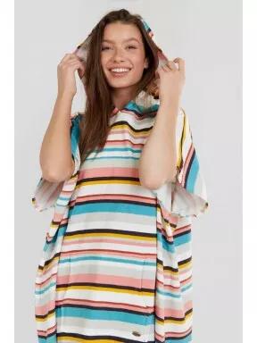 Fundango Amarante Surf Poncho női fürdőköpeny multikolor színben 1