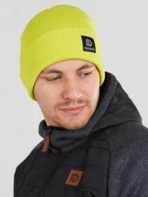 Fundango Nahu Beanie kötött sapka sárga színben 3