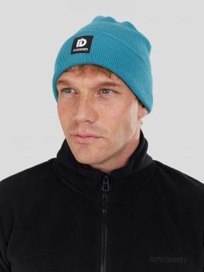 Fundango Kingdom Beanie kötött sapka kék színben 3