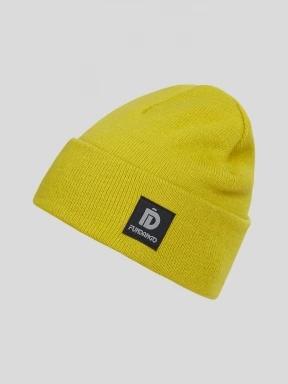 Fundango Nahu Beanie kötött sapka sárga színben 1