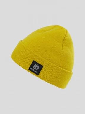 Fundango Nahu Beanie kötött sapka sárga színben 3