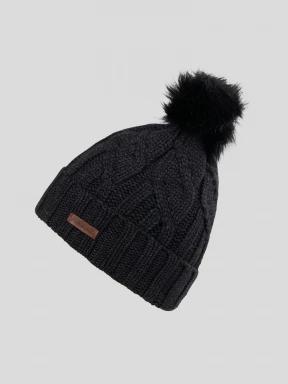 Fundango Renna Beanie női bojtos sapka fekete színben 1