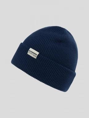 Fundango Tara Beanie kötött sapka sötétkék színben 1