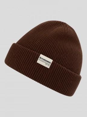 Fundango Tara Beanie kötött sapka barna színben 1