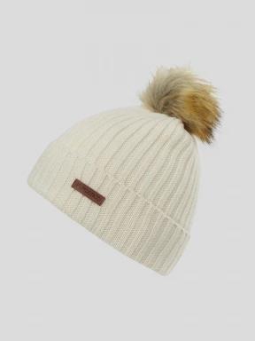 Fundango Merna Beanie női bojtos sapka fehér színben 1