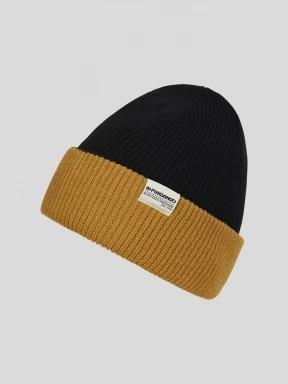 Fundango Duplex Reversible Beanie kötött sapka fekete színben 1