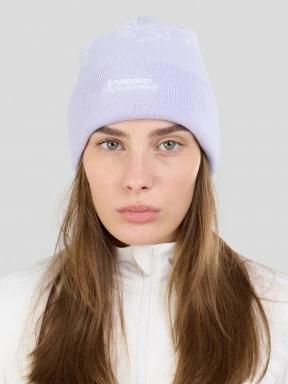 Fundango Hill Beanie kötött sapka lila színben 1
