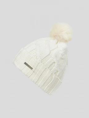 Fundango Renna II Beanie női kötött sapka fehér színben 1