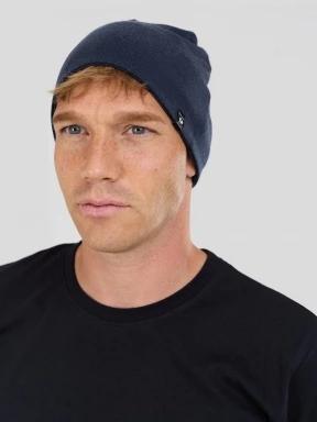 Fundango Taupo Merino Beanie férfi kötött sapka sötétkék színben 1