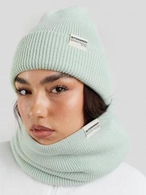 Fundango Tara Neckwarmer férfi csősál zöld színben 3