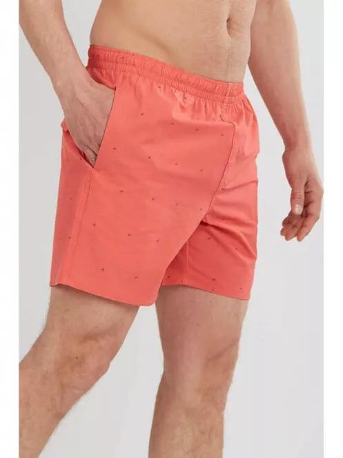 Fundango Bono Print Boardshort férfi fürdőnadrág rózsaszín színben 2