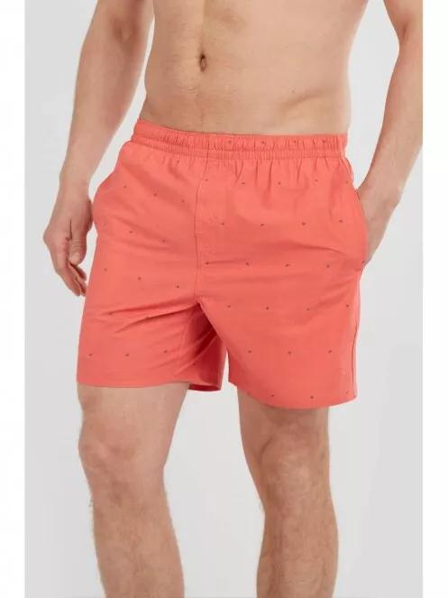 Fundango Bono Print Boardshort férfi fürdőnadrág rózsaszín színben 4