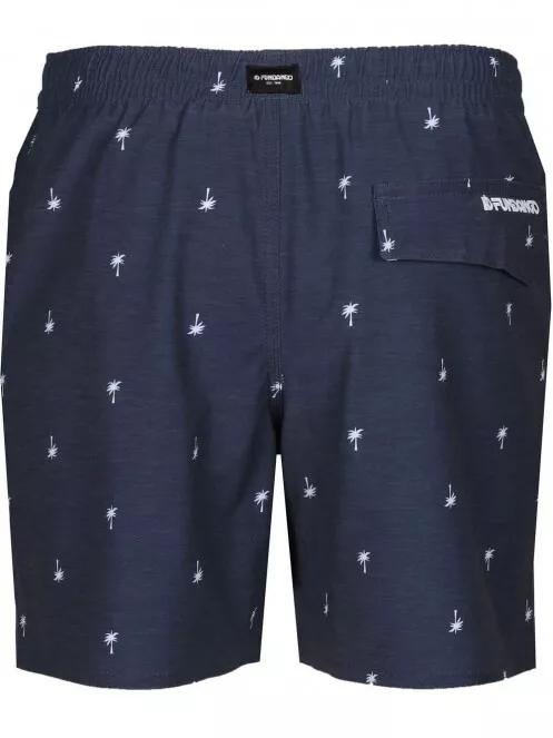 Fundango Bono Print Boardshort férfi fürdőnadrág sötétkék színben 3