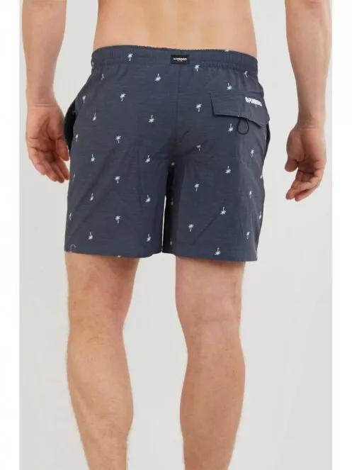 Fundango Bono Print Boardshort férfi fürdőnadrág sötétkék színben 4