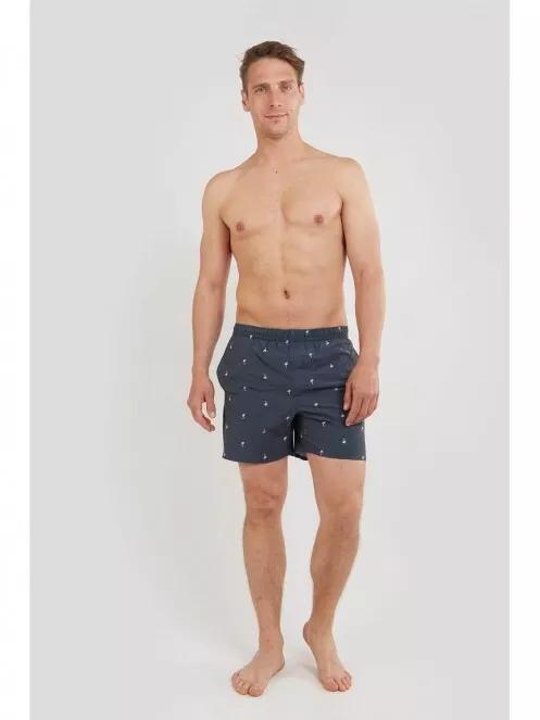 Fundango Bono Print Boardshort férfi fürdőnadrág sötétkék színben 6