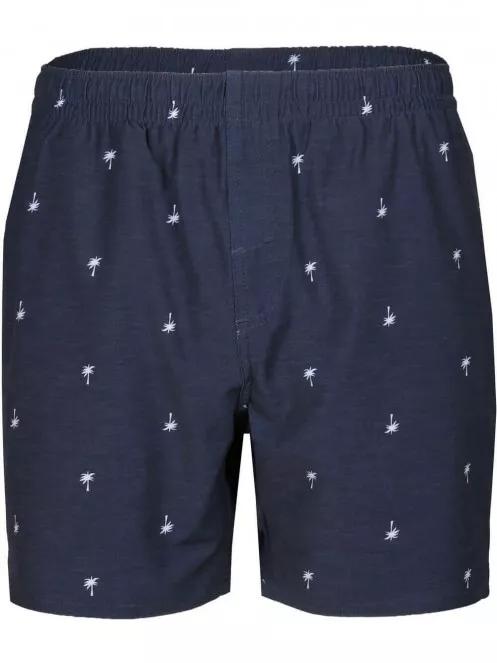 Fundango Bono Print Boardshort férfi fürdőnadrág sötétkék színben 7
