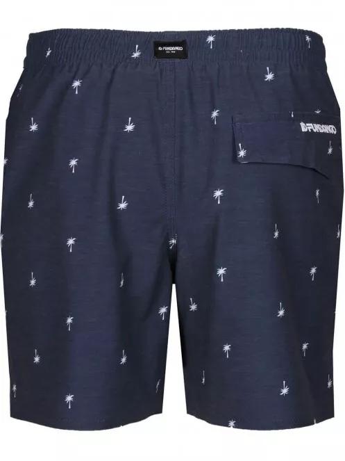 Fundango Bono Print Boardshort férfi fürdőnadrág sötétkék színben 8