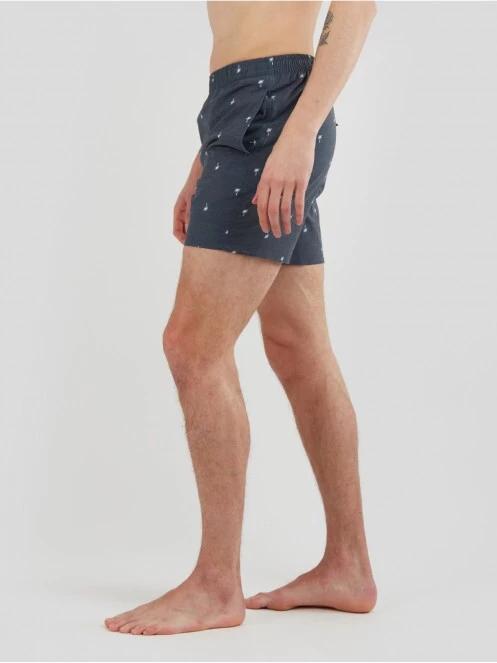 Fundango Bono Print Boardshort férfi fürdőnadrág sötétkék színben 4