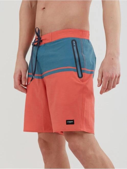 Fundango Morris Boardshort férfi beach short piros színben 2