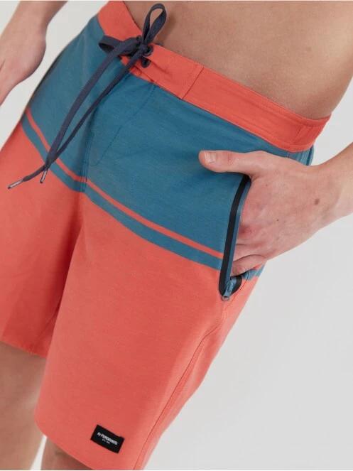 Fundango Morris Boardshort férfi beach short piros színben 5