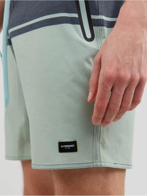 Fundango Morris Boardshort férfi beach short zöld színben 5