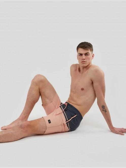Fundango Morris Boardshort férfi beach short rózsaszín színben 5